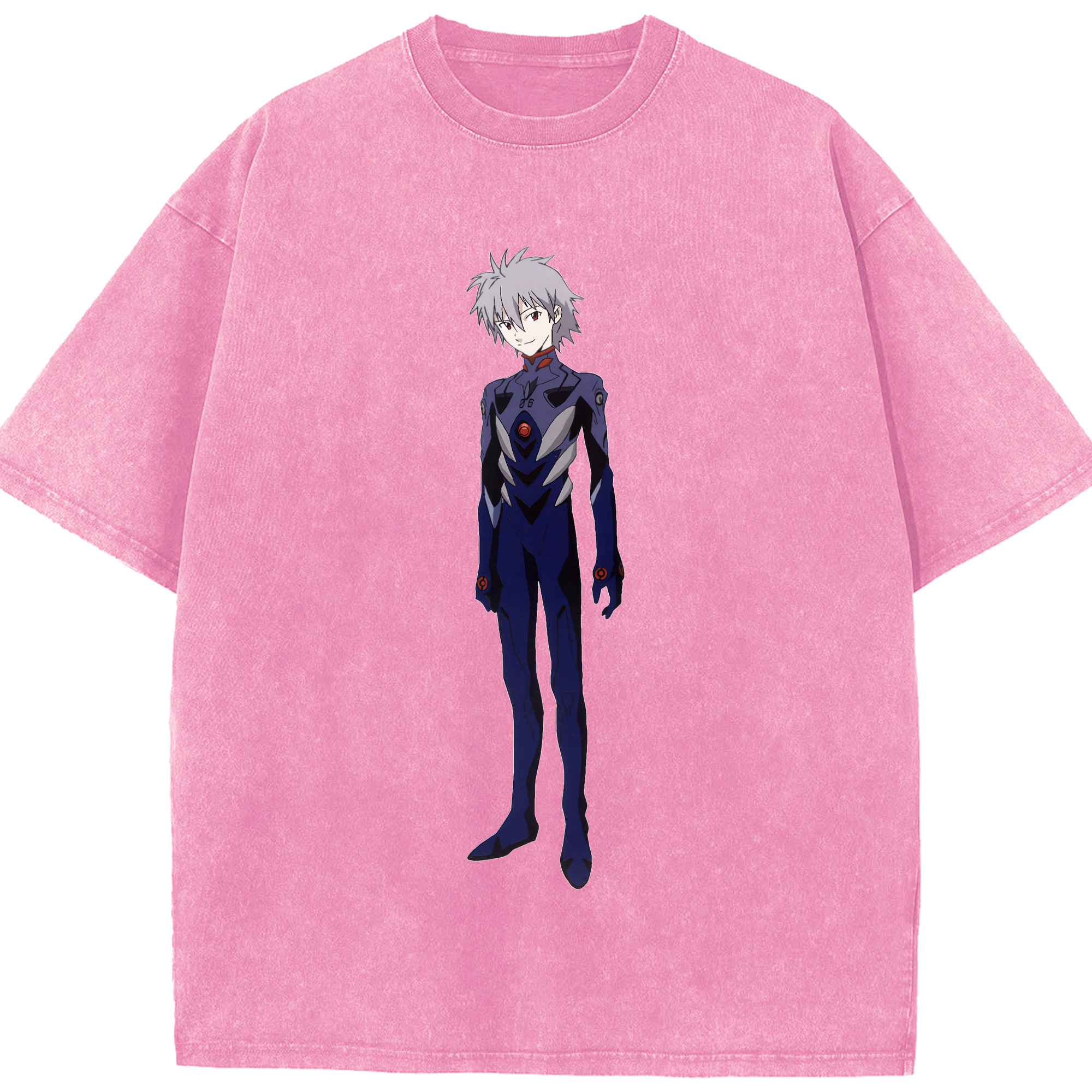 （画像用） EVA 新世紀エヴァンゲリオン 綿100% ヴィンテージ風 半袖Tシャツ（フロントプリント）